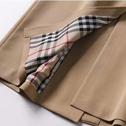 Beige trenchcoat med bælte til kvinder